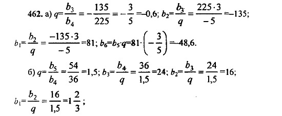 Ответ на задание 462 - ГДЗ по алгебре 9 класс Макарычев, Миндюк